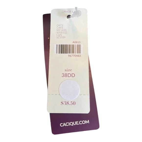 Cacique Cream Women's Bra - Picture 3 of 5